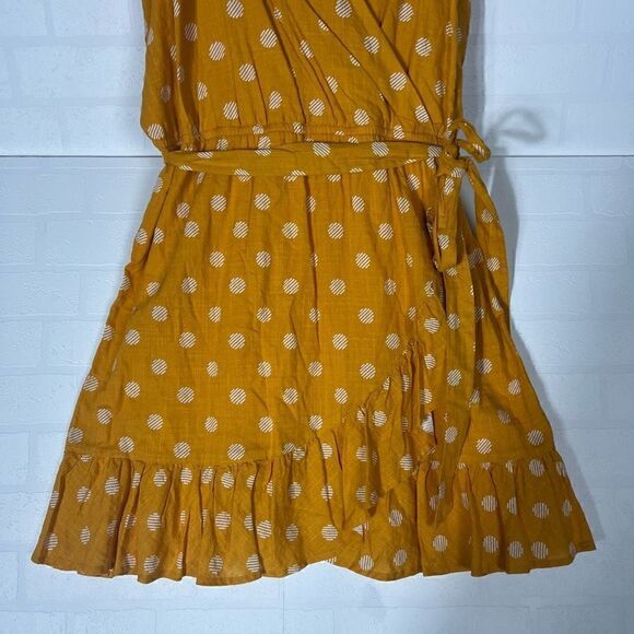 Lauren Conrad Womens Yellow Polka Dot Dress size XXL - Picture 4 of 11